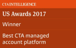 WINNER as Best CTA Managed account platform by CTAINTELLIGENCE US Awards 2017